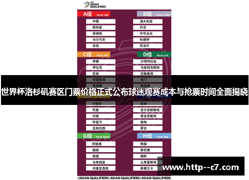 世界杯洛杉矶赛区门票价格正式公布球迷观赛成本与抢票时间全面揭晓